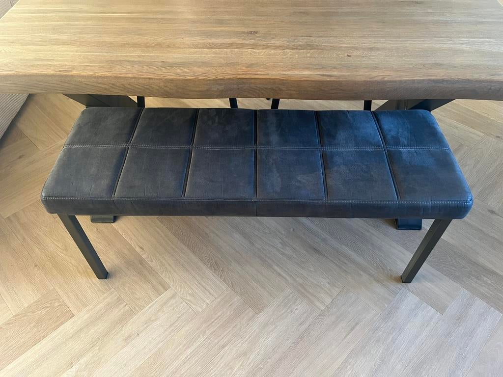 Zitmaxx Eetbank Grijs 120x42 cm, Ophalen, Gebruikt, Minder dan 75 cm, Tweepersoons
