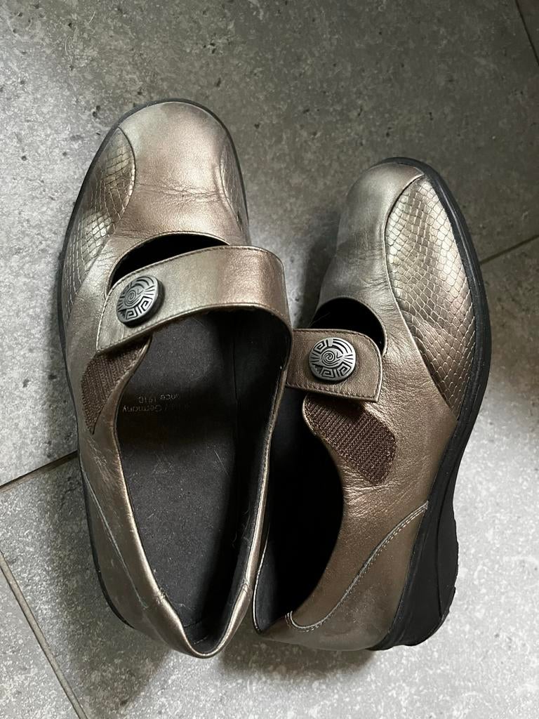 Solidus comfort schoenen - Zilverkleurig/taupe, Overige kleuren, Instappers, Ophalen of Verzenden, Zo goed als nieuw