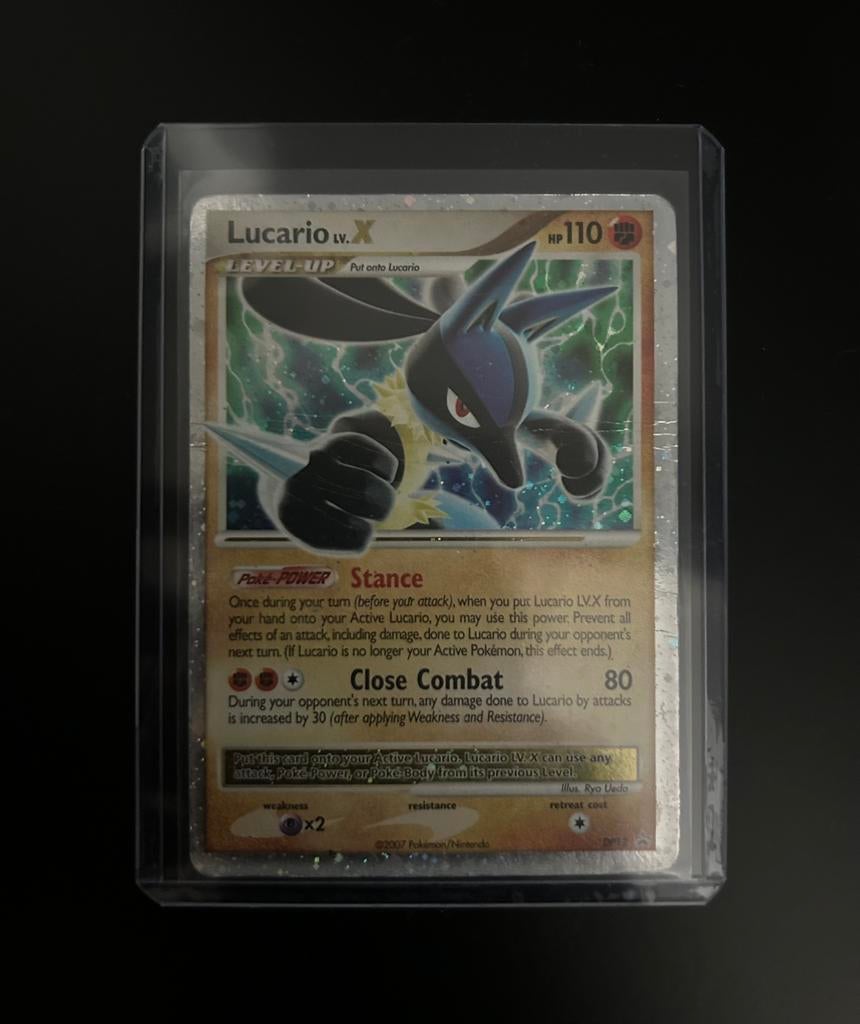 Lucario Lv.X | Diamond and Pearl Promos | G/HP, Ophalen of Verzenden, Gebruikt, Losse kaart, Foil