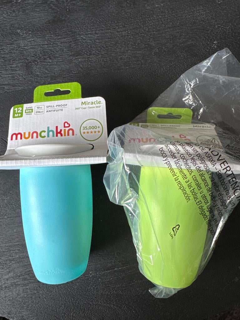 Munchkin Miracle 360 Antilekbekers 296 ml, Ophalen of Verzenden, Nieuw