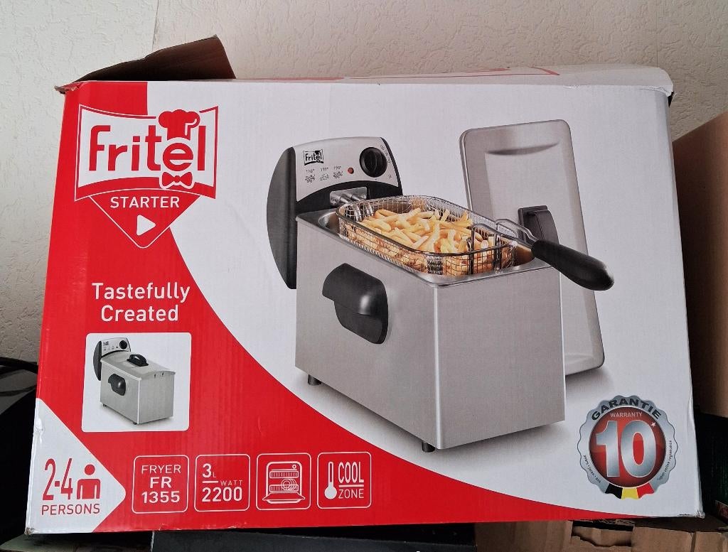Fritel frituurpan 3 liter, nieuw!, 2 tot 3 liter, Ophalen of Verzenden, Nieuw, Uitneembare binnenpan