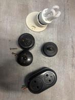 Diverse bakelieten schakel- en elektramaterialen, Ophalen of Verzenden, Gebruikt, Schakelaar