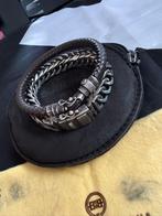 Buddha to Buddha Armbanden: Esther Small & Ben (Leer), Ophalen, Gebruikt, Zilver