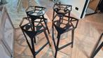 4x Magis Stool One barkruk, Kunststof, Modern Design, Zwart, Ophalen of Verzenden