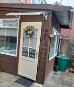 Houten berging cq aanbouw 2,20 x 2 meter gratis ophalen, Schuur, 2 ramen, Hout, Ophalen