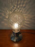 Spaceage space age vintage design bulb Ingo Maurer lamp, Ophalen of Verzenden, Zo goed als nieuw, Glas, Chrome, space age, spaceage, vintage, minimalistisch