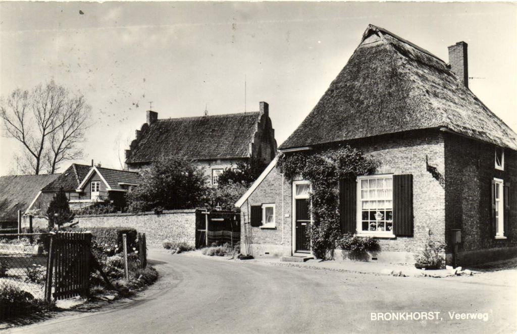Bronkhorst, Veerweg - 1971 gelopen, Ophalen of Verzenden, 1960 tot 1980, Gelopen, Noord-Brabant