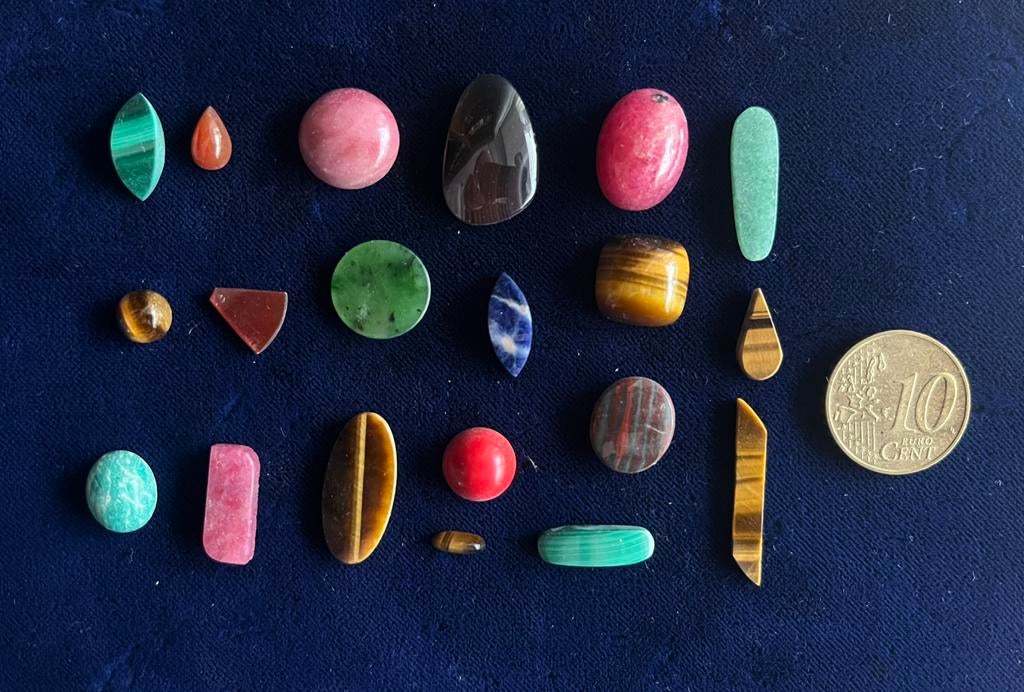 Setje geslepen Ring hanger edelstenen goudsmid edelsmid, Ophalen of Verzenden