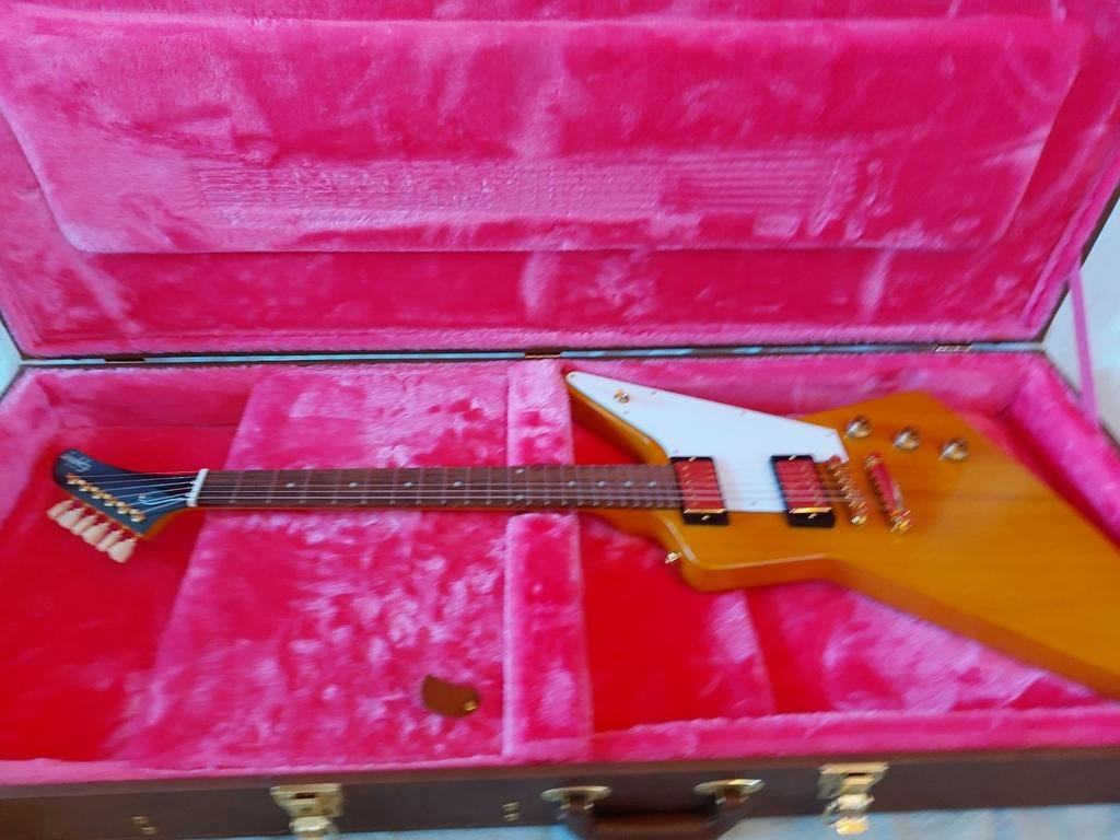 Epiphone Korina Explorer, Muziek en Instrumenten, Ophalen, Zo goed als nieuw, Solid body, Epiphone