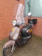 SYM Fiddle Brommer - Bruin, met windscherm en krat, Ophalen, Gebruikt, Maximaal 45 km/u, Benzine