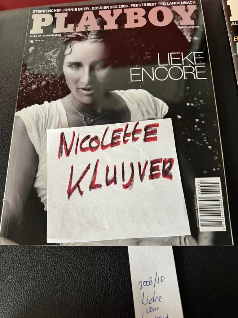 playboy met nicolette  kluyver 9,50 per stuk, Verzamelen, Tijdschriften, Kranten en Knipsels, Ophalen of Verzenden, 1980 tot heden