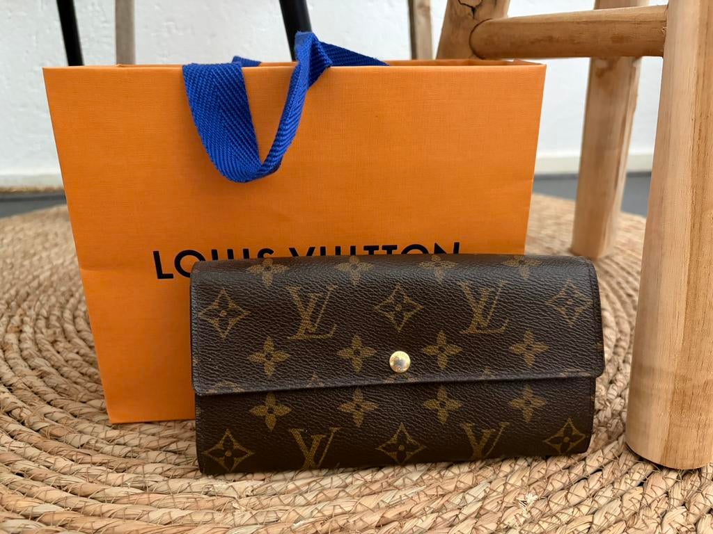 Louis vuitton portemonnee, Ophalen of Verzenden, Zo goed als nieuw, Bruin