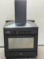 Boretti Fornuis met Inductie Kookplaat en Afzuigkap, Witgoed en Apparatuur, Fornuizen, Bella, 60 cm of meer, Zo goed als nieuw