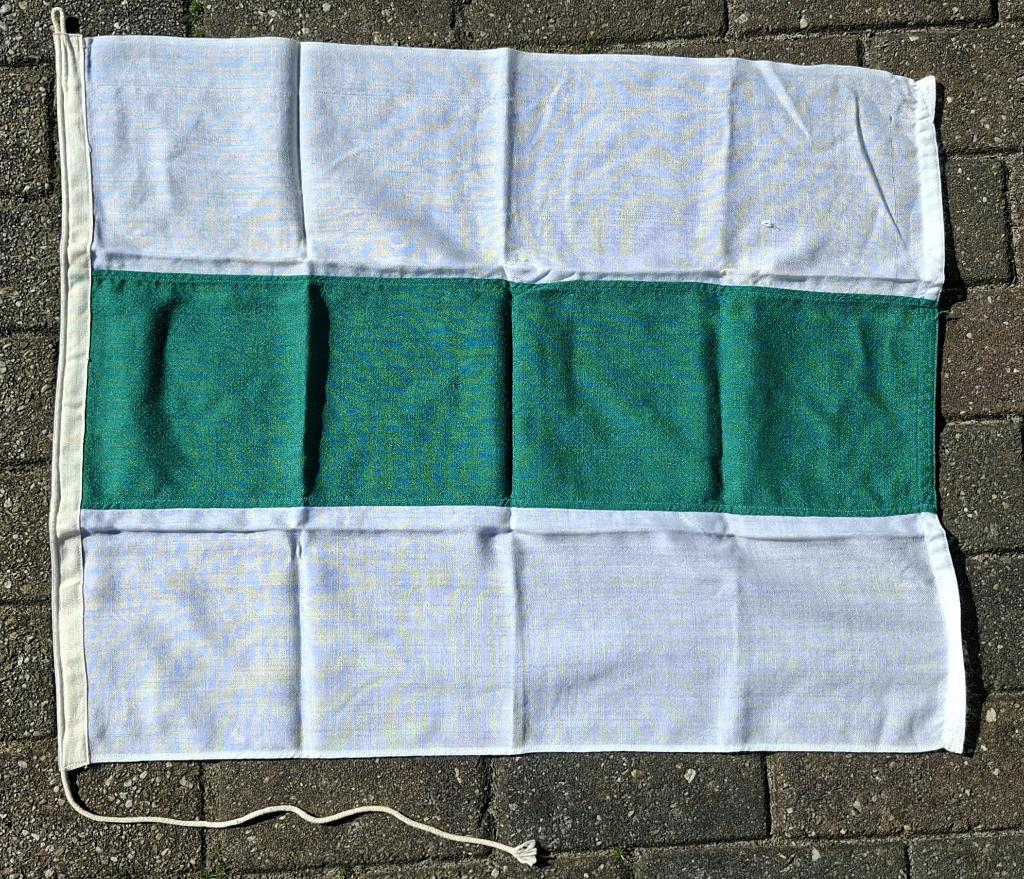 bootvlag Groningen stad, izgs!, Diversen, Vlaggen en Wimpels, Ophalen of Verzenden, Gebruikt