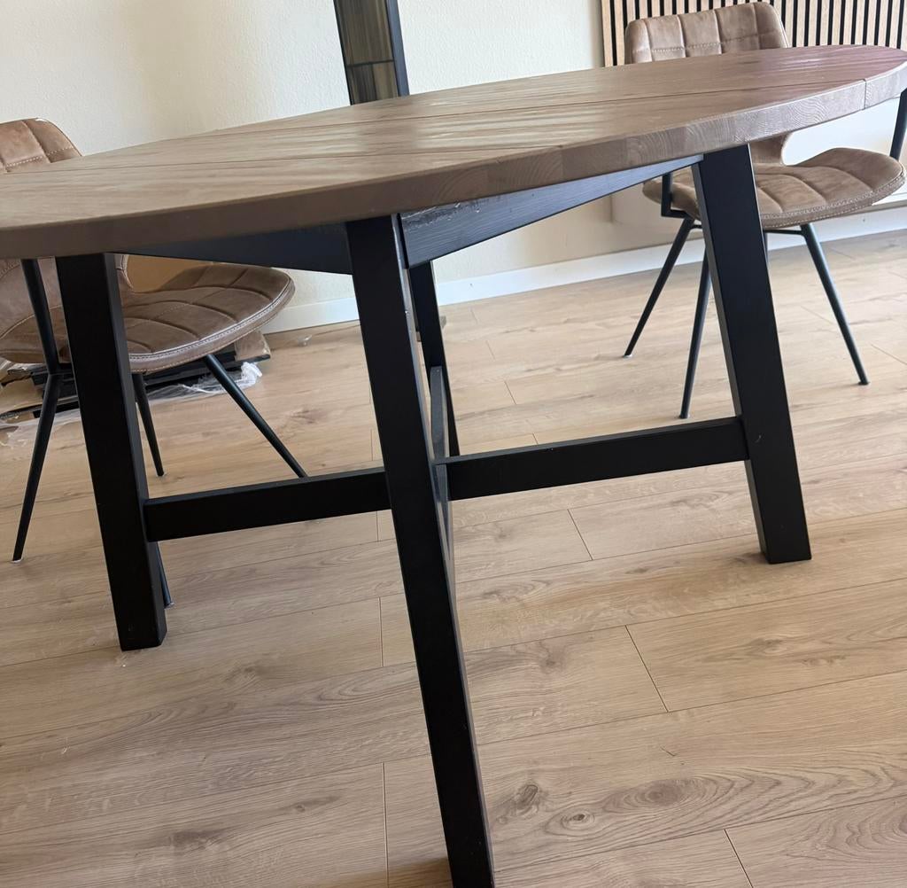 Nette eethoek met 4 stoelen, Ophalen of Verzenden, Zo goed als nieuw