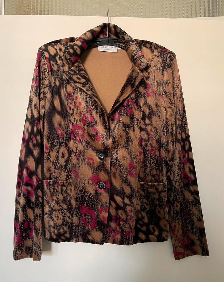 Helena Hart velours blazer met print, Kleding | Dames, Jasjes, Kostuums en Pakken, Zo goed als nieuw, Ophalen of Verzenden