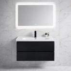 Modern Badkamermeubel 60 cm Zwart | Zwevend | Keramiek Nieuw, Huis en Inrichting, Badkamer | Badkamermeubels, Info@d-radiatoren.nl