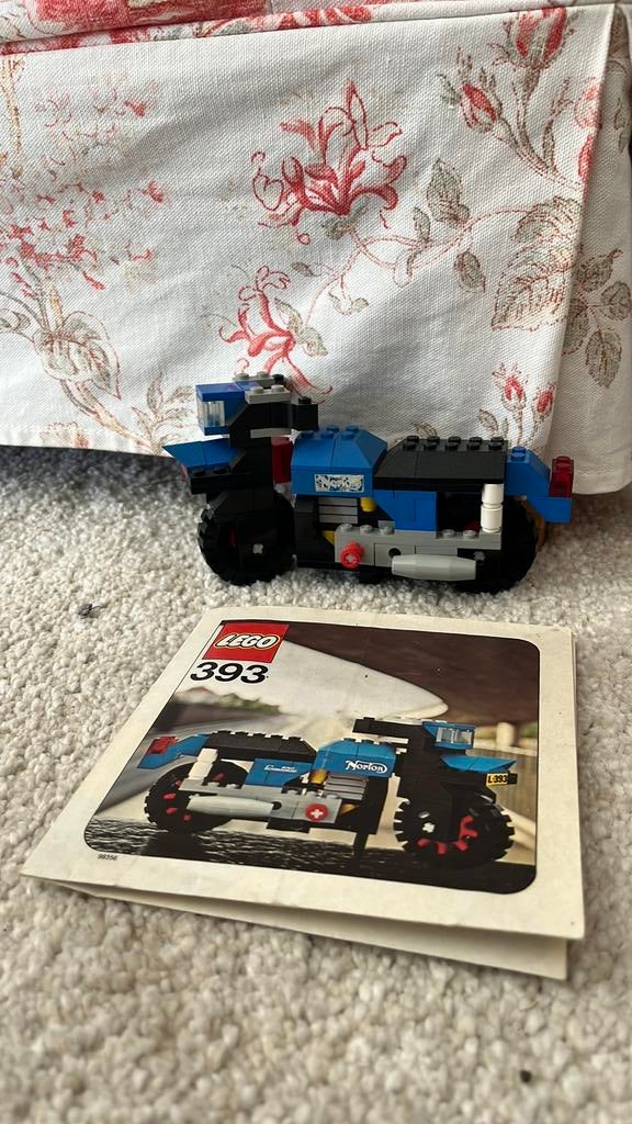 Oude LEGO Norton motor nr. 393, Kinderen en Baby's, Speelgoed | Duplo en Lego, Gebruikt, Overige thema's, Lego, Ophalen of Verzenden