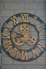 Wandklok, Ophalen of Verzenden, Gebruikt, Analoog, Wandklok