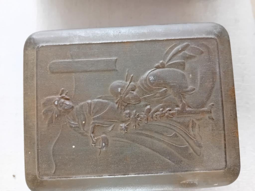 Oud Douwe Egberts theeblaadjes blikje, Ophalen of Verzenden