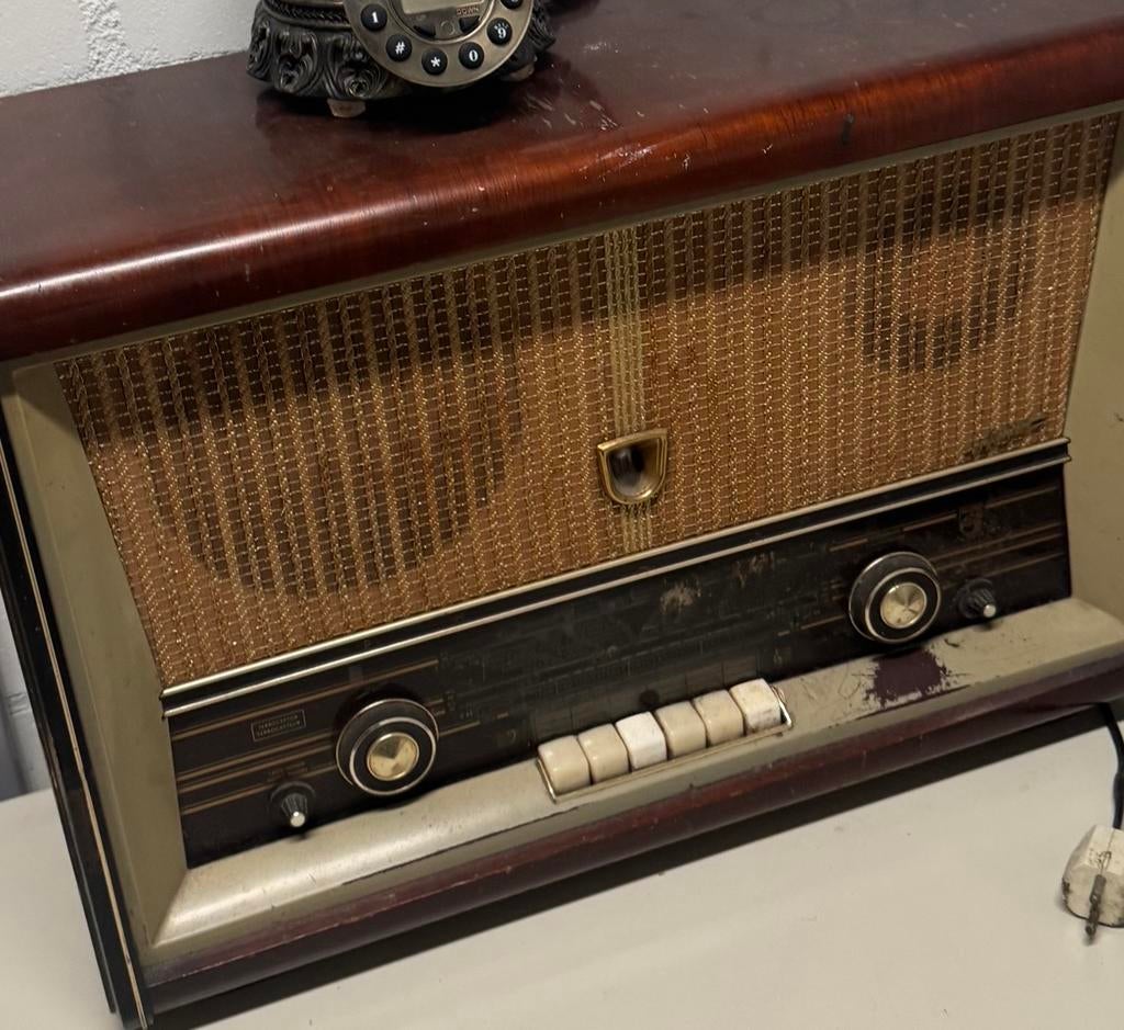 Antieke radio - Vintage buizenradio, Audio, Tv en Foto, Radio's, Gebruikt, Radio, Ophalen of Verzenden