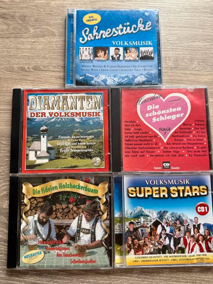 5 x Volksmusik CD Collectie - Diverse Albums, Cd's en Dvd's, Cd's | Schlagers, Gebruikt, Boxset, Ophalen of Verzenden