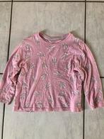 Roze longsleeve met balletprint, mt. 110/116, Kinderen en Baby's, Kinderkleding | Maat 110, Ophalen, Gebruikt, Meisje, Shirt of Longsleeve