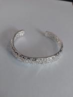 Zilverkleurige slaven armband met patroon, Ophalen of Verzenden, Nieuw, Zilver, Zilver