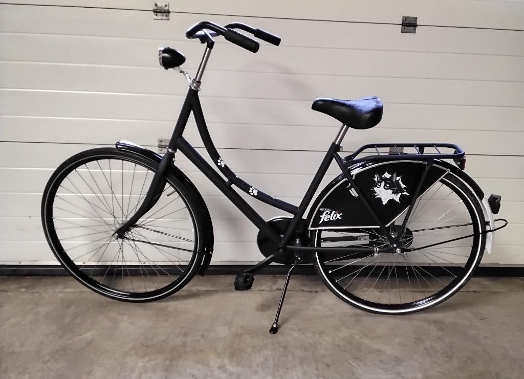 Felix oma fiets blauw/ zwart, 56 cm of meer, Ophalen, Zo goed als nieuw