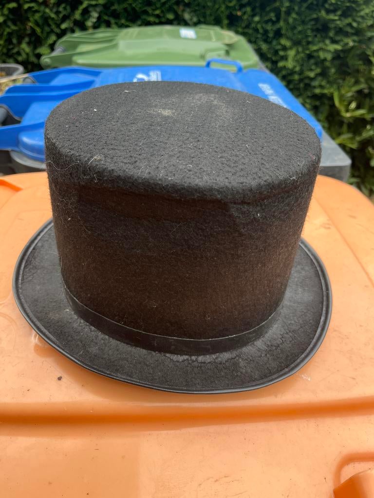 Zwarte hoge hoed, Ophalen, Gedragen, One size fits all, Hoed