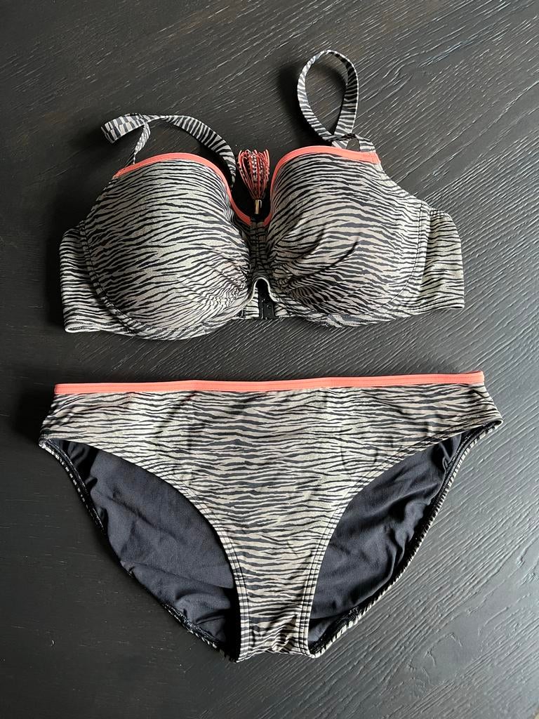 Prima Donna Bikini Set - Zebraprint - 80D / Maat 40, Ophalen of Verzenden, Zo goed als nieuw, Overige kleuren, Bikini