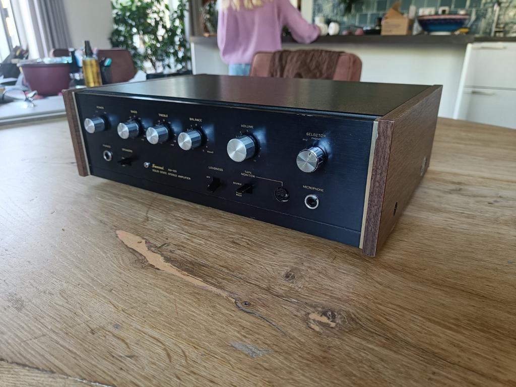 Sansui AU-101 versterker met phono ingang, Audio, Tv en Foto, Versterkers en Receivers, Overige merken, Gebruikt, Ophalen of Verzenden