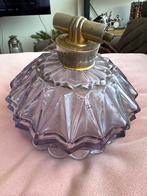 Vintage Art Deco Amethist Glazen Parfumflesje, Ophalen of Verzenden