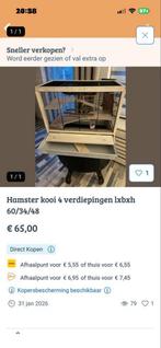 Hamsterkooi 35 euro, Dieren en Toebehoren, Knaagdieren en Konijnen | Hokken en Kooien, Ophalen of Verzenden, Minder dan 75 cm