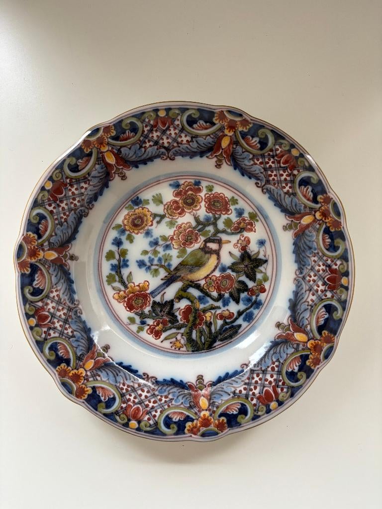 Wandbord Makkum met vogel, Ophalen of Verzenden