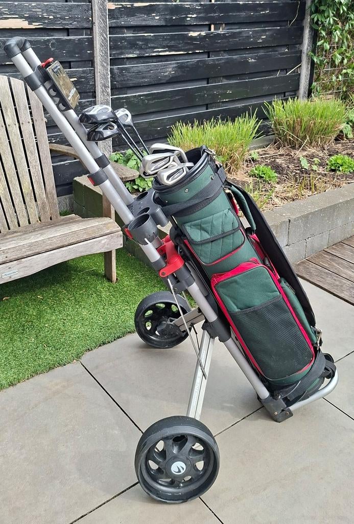Golfset + golftas + trolley in zeer goede staat., Ophalen, Set, Overige merken
