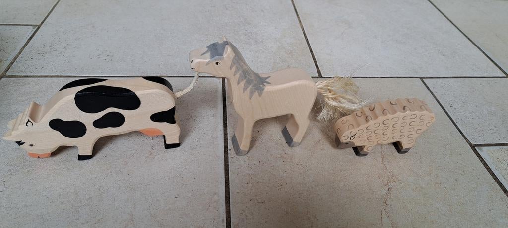 Holztiger koe , paard en schaap, Ophalen of Verzenden, Gebruikt, Jongen of Meisje