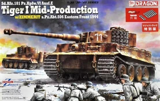 Dragon 1:35 Sd.Kfz 181 Tiger I mid-production w. zimmerit, Overige merken, Tank, 1:32 tot 1:50, Nieuw