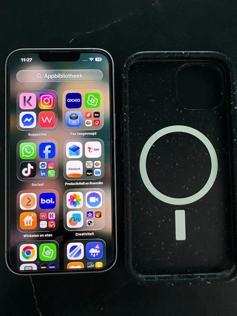 iPhone 14 128GB Licht Paars - Otterbox en Dutchies hoesje., Paars, Ophalen of Verzenden, Zonder simlock, Zonder abonnement