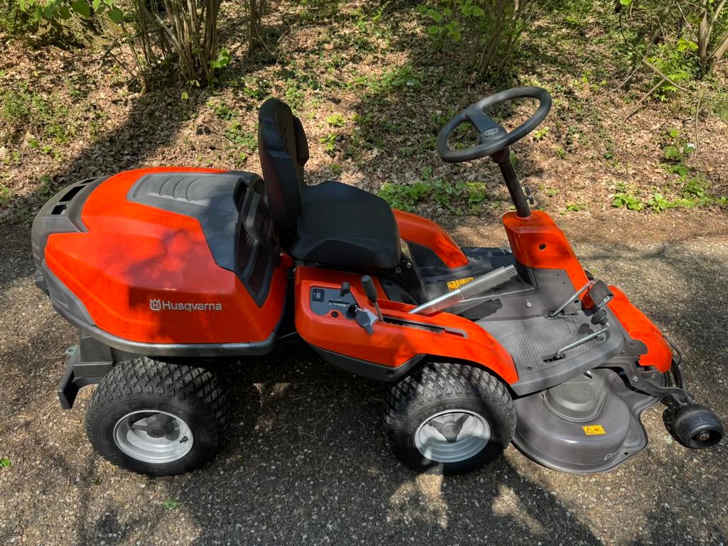 HUSQVARNA R214TC/ 2 CILINDER‼️COMBI 94 CM MAAIDEK ZITMAAIER, Ophalen of Verzenden, Zo goed als nieuw, Mulchfunctie, 90 tot 120 cm
