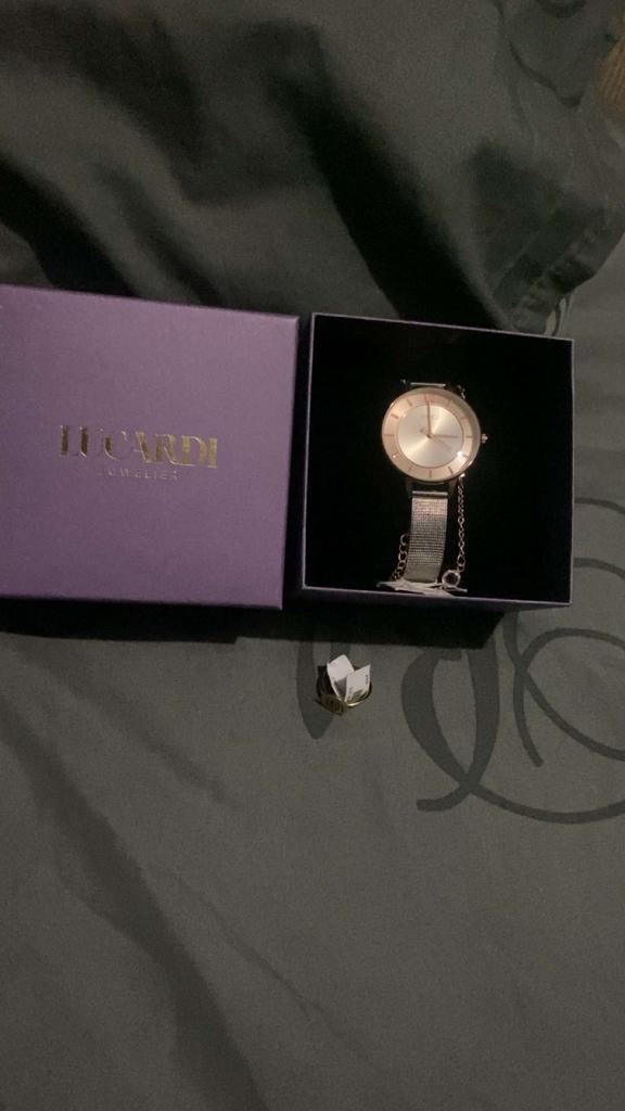 Horloge merk LUCARDI, Staal, Polshorloge, Nieuw, Goud