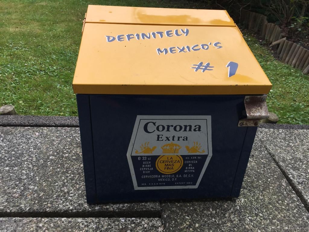 Vitage Corona koelbox, Verzamelen, Biermerken, Ophalen, Gebruikt, Overige merken