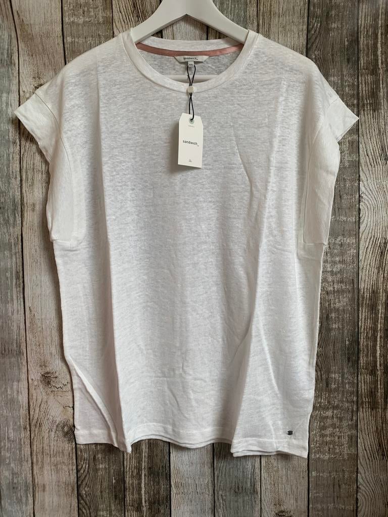 Nieuw Sandwich super leuk linnen shirt (Maat XXL), Verzenden, Wit, Maat 46/48 (XL) of groter, Nieuw