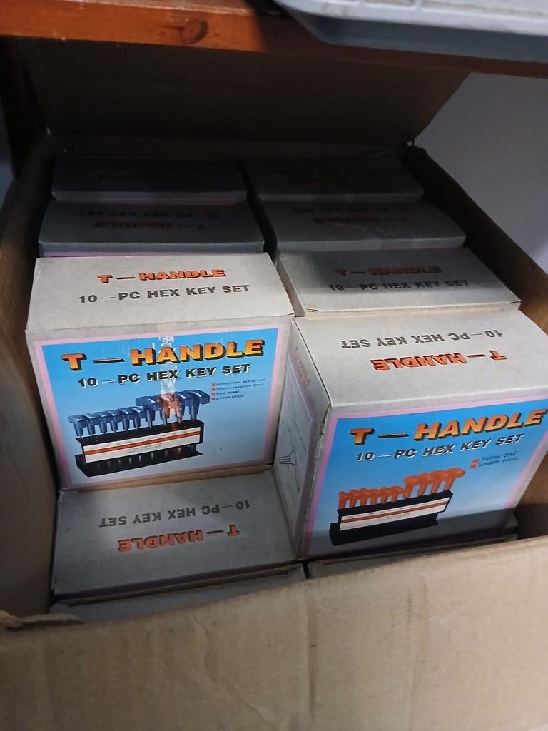 Partij nieuwe T-Handle inbussleutel sets (10-delig), Diversen, Rommelmarktspullen, Nieuw, Ophalen of Verzenden