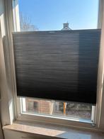 Antraciet plisse gordijn 2x, Ophalen of Verzenden, Zo goed als nieuw