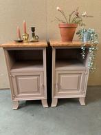 Brocante nachtkastjes, Huis en Inrichting, Slaapkamer | Nachtkastjes, Ophalen, Studio Larilo, Minder dan 45 cm, Studiolarilo@gmail.com