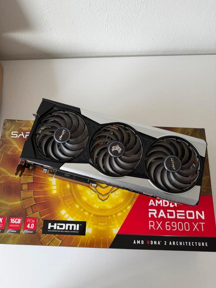 Sapphire Nitro+ RX 6900 XT 16 GB GDDR6 Amd Radeon, Computers en Software, Videokaarten, Zo goed als nieuw, AMD, PCI-Express 4.0
