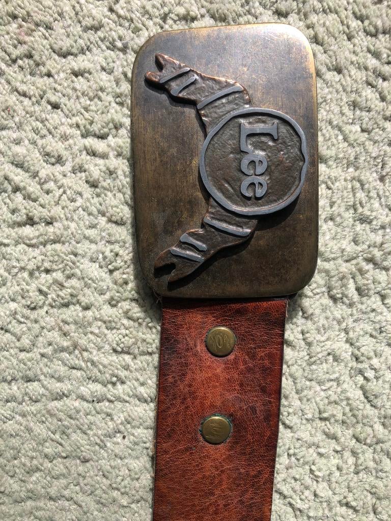 LEE LEDEREN RIEM 90/36, Kleding | Heren, Riemen en Ceinturen, Bruin, Echt leder, Minder dan 95 cm, Ophalen of Verzenden