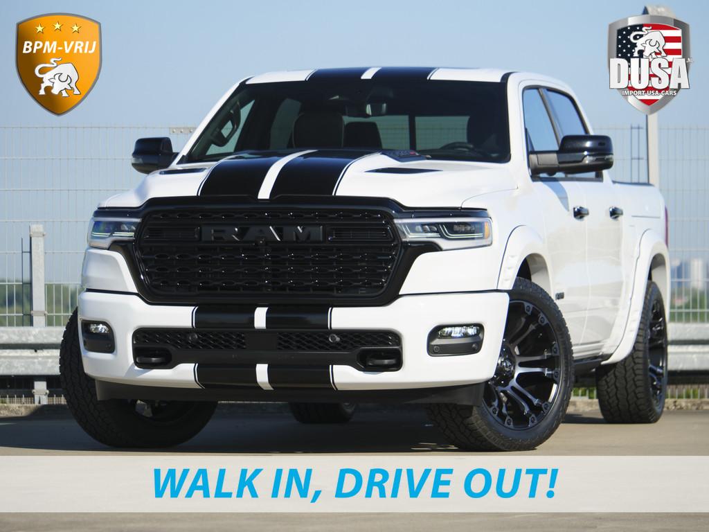 Dodge Ram | 1500 | Limited | 3.0L Twin-Turbo I6 | High Outpu, Auto's, Automaat, 2438 kg, Zwart, Wit