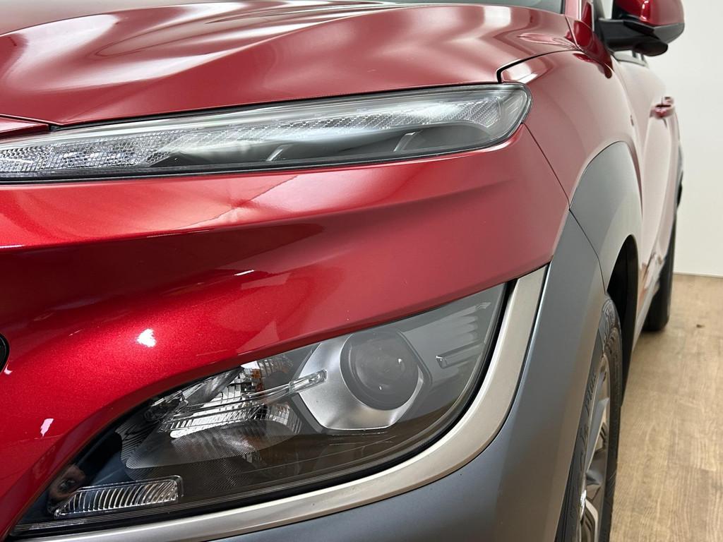 Hyundai Kona Occasion 1.6 GDI HEV Fashion | Rood | Tweedehan, Stof, Gebruikt, Origineel Nederlands, 26 km/l